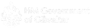 HM Government of Gibraltar White Logo